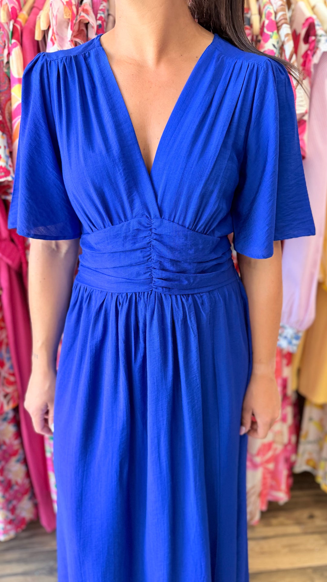 Robe longue Appo bleu roi