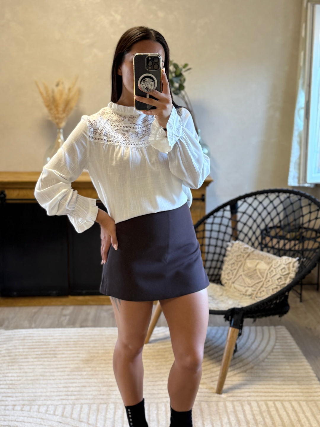 Blouse Fabi blanche
