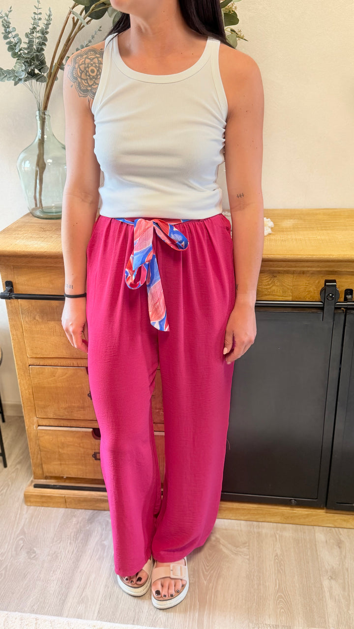 Pantalon Wilma Fuchsia CURVY
