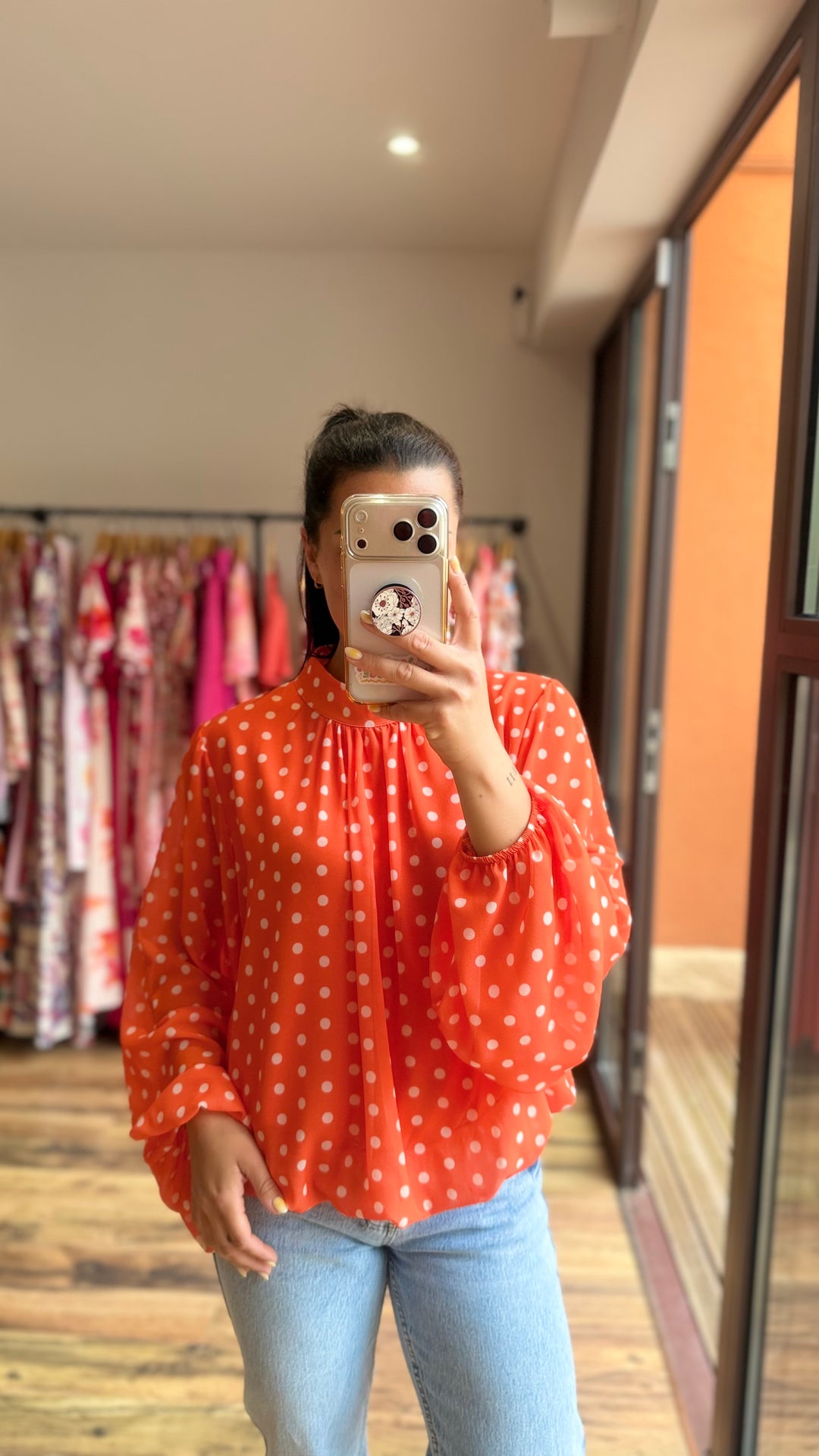 Blouse Kop orange