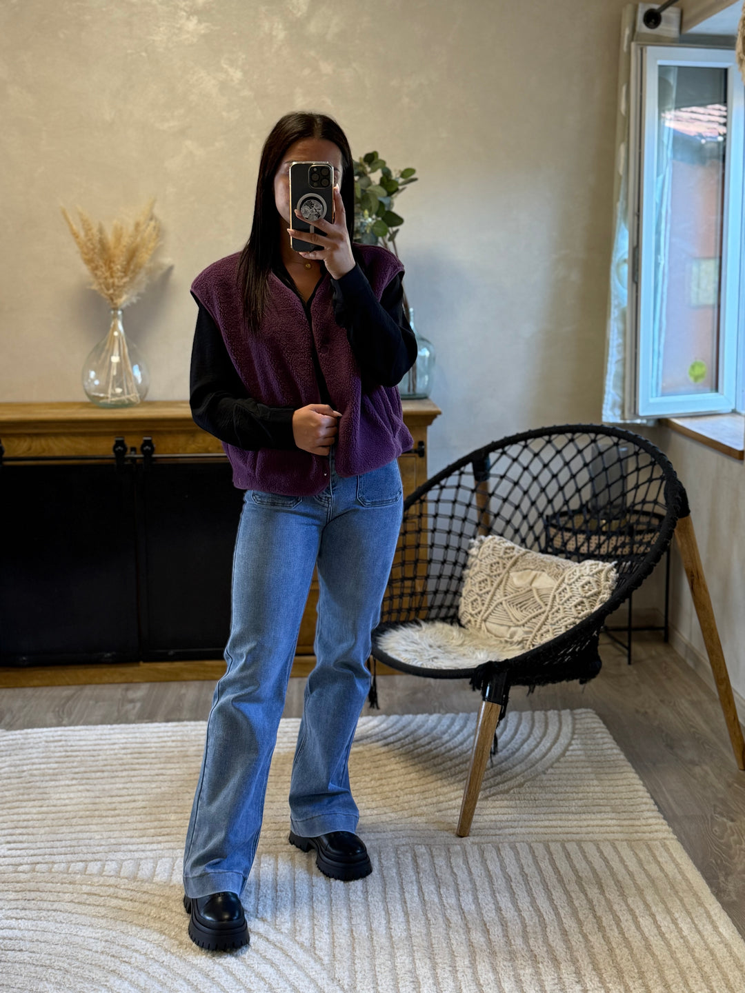Gilet Meryl prune