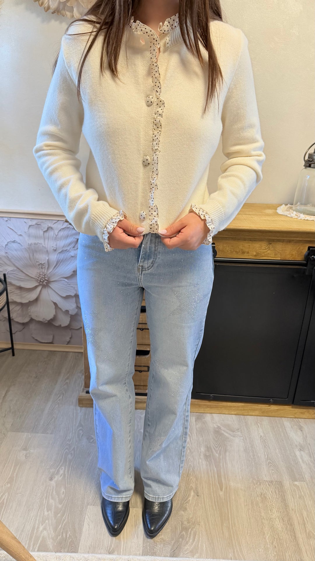 Gilet Amane écru