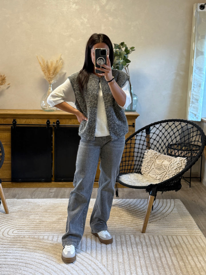 Gilet sans manches gris