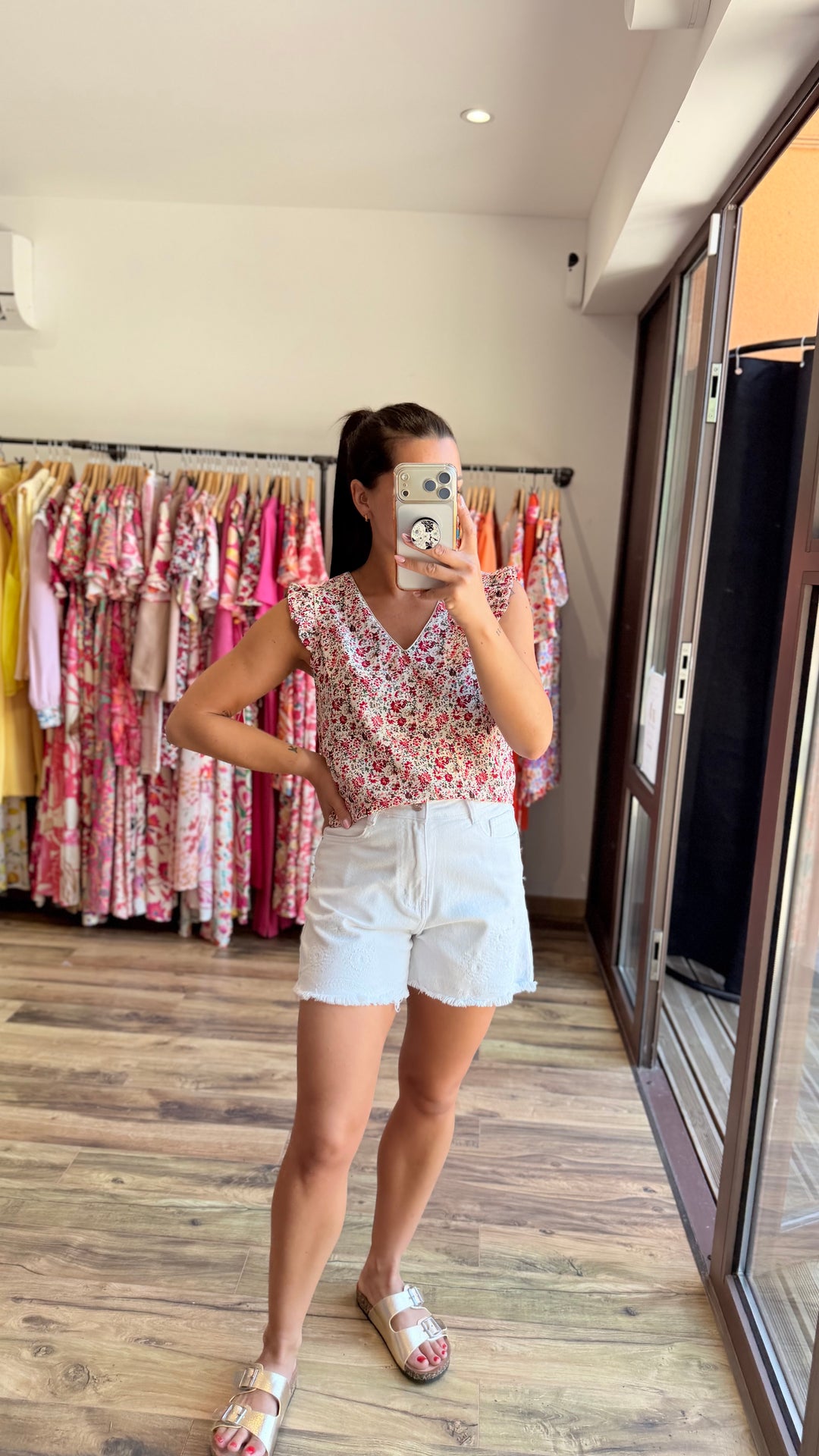 Blouse Simo rouge