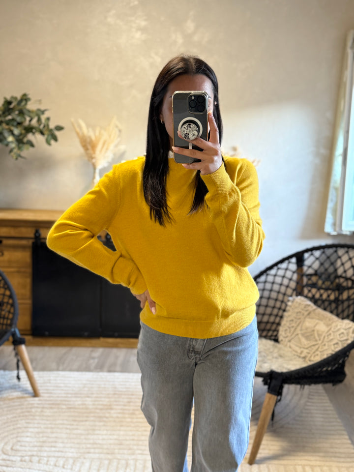 Pull Lény moutarde