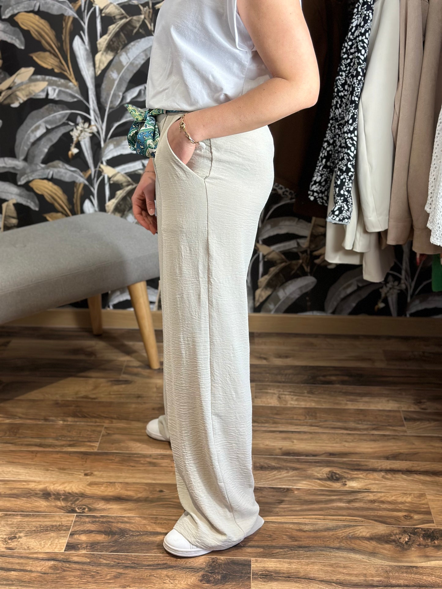 Pantalon Eliam beige