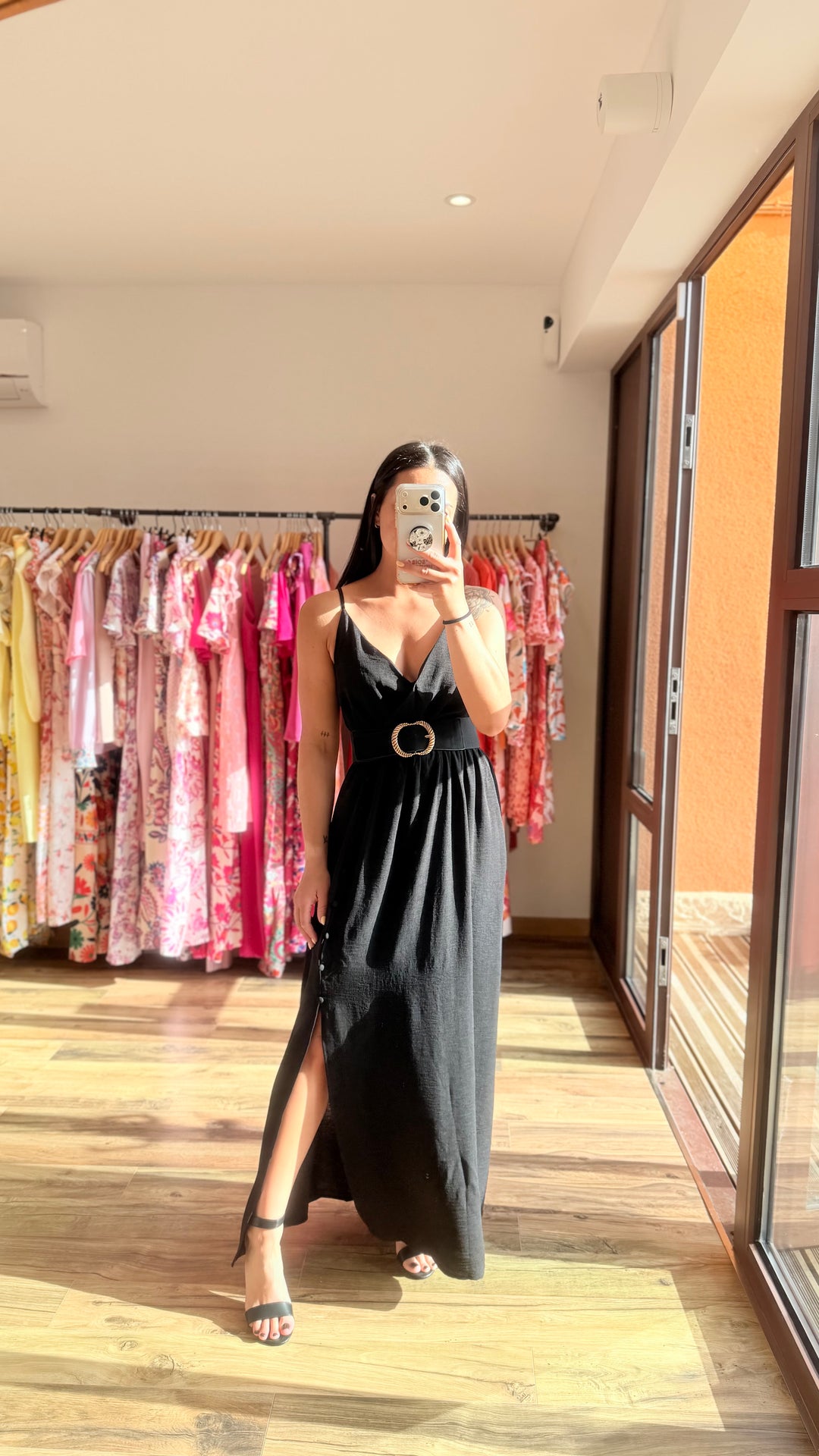 Robe longue Amanda noir