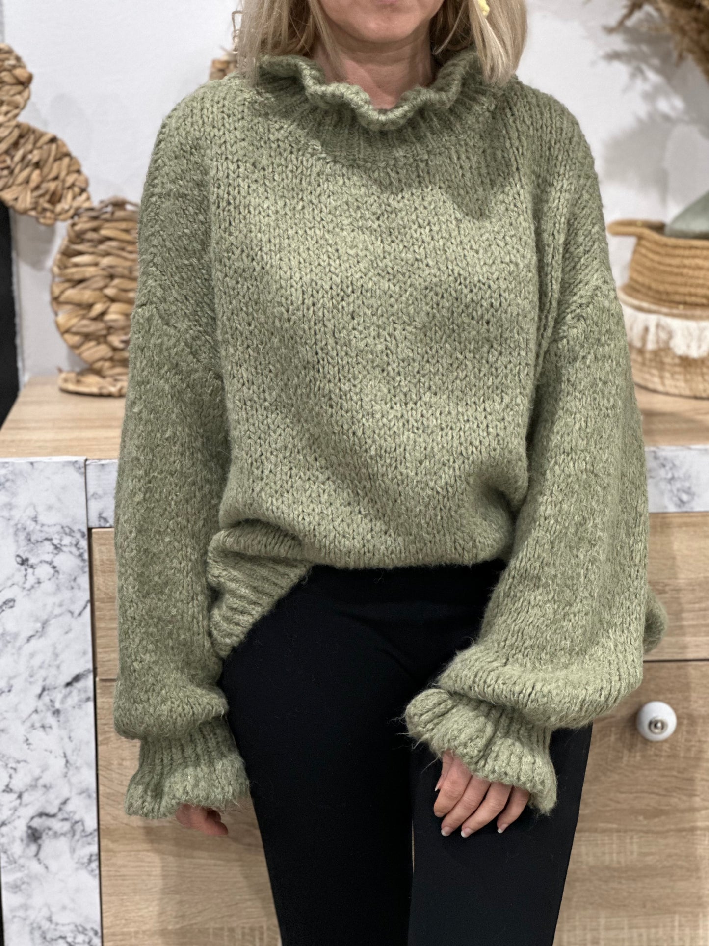 Pull Celia olive