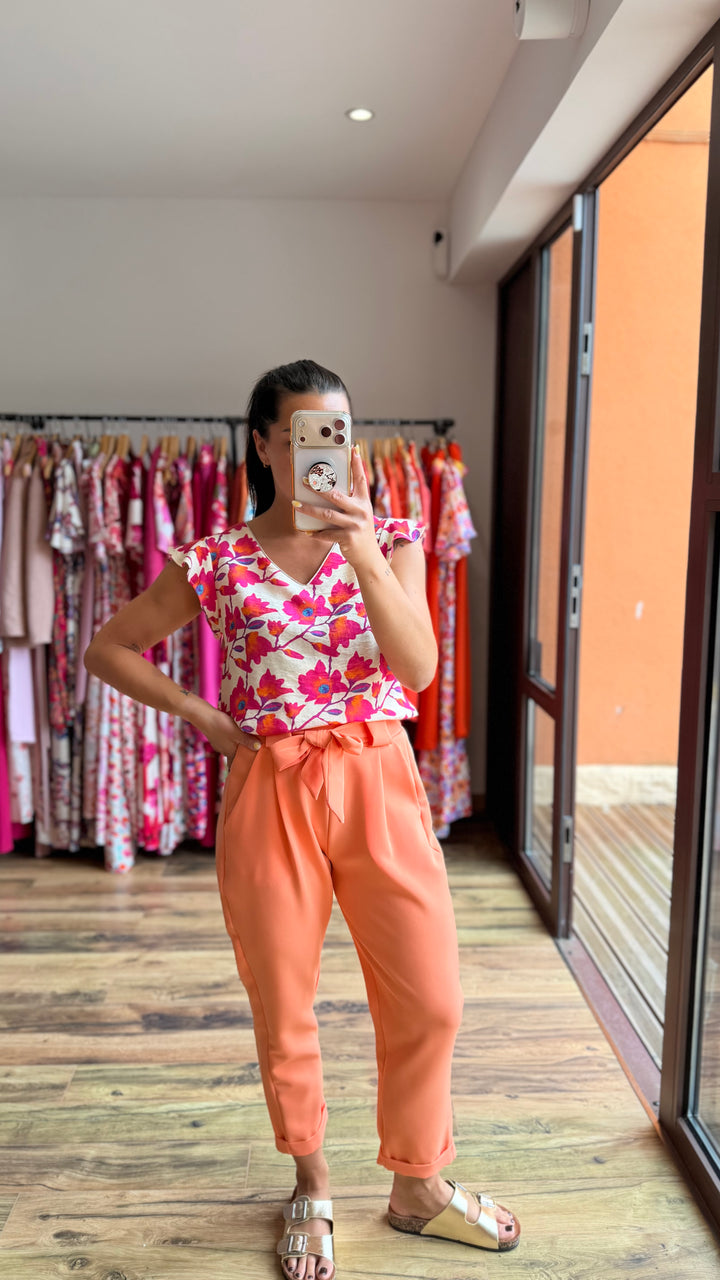 Pantalon Evy Abricot