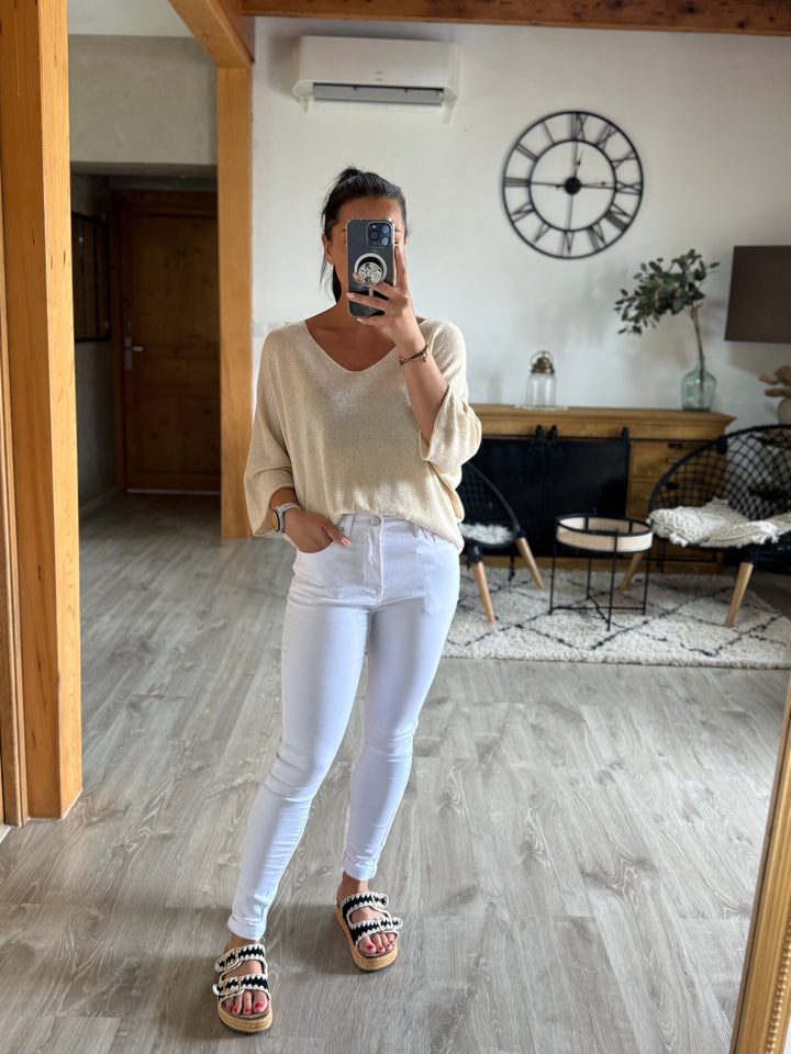 Top Janelle doré