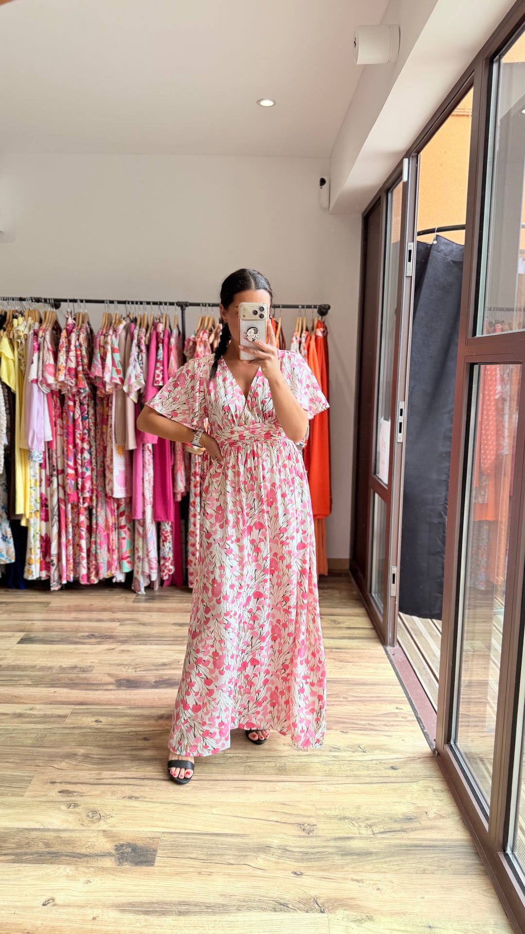 Robe longue Finda CURVY (dos ouvert)
