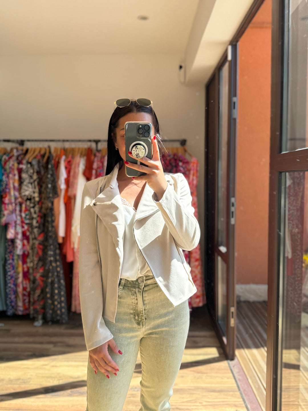 Suédine beige