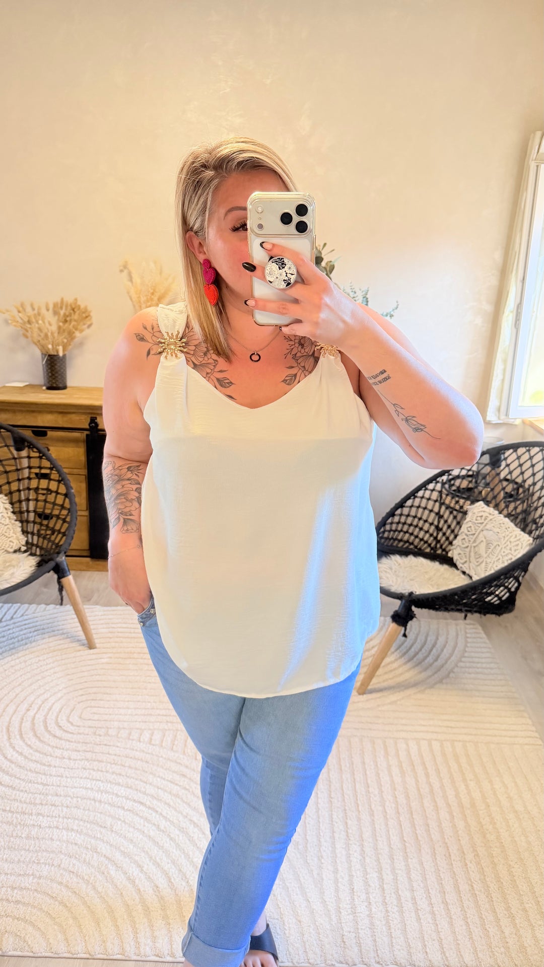 Top Soleya blanc CURVY