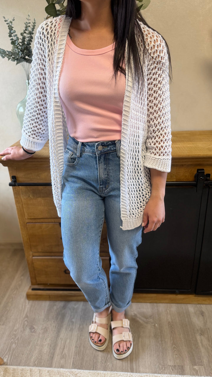 Gilet en maille Hecty blanc