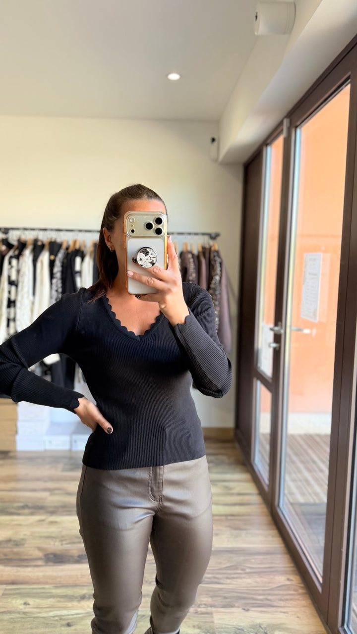 Pull fin Simah noir