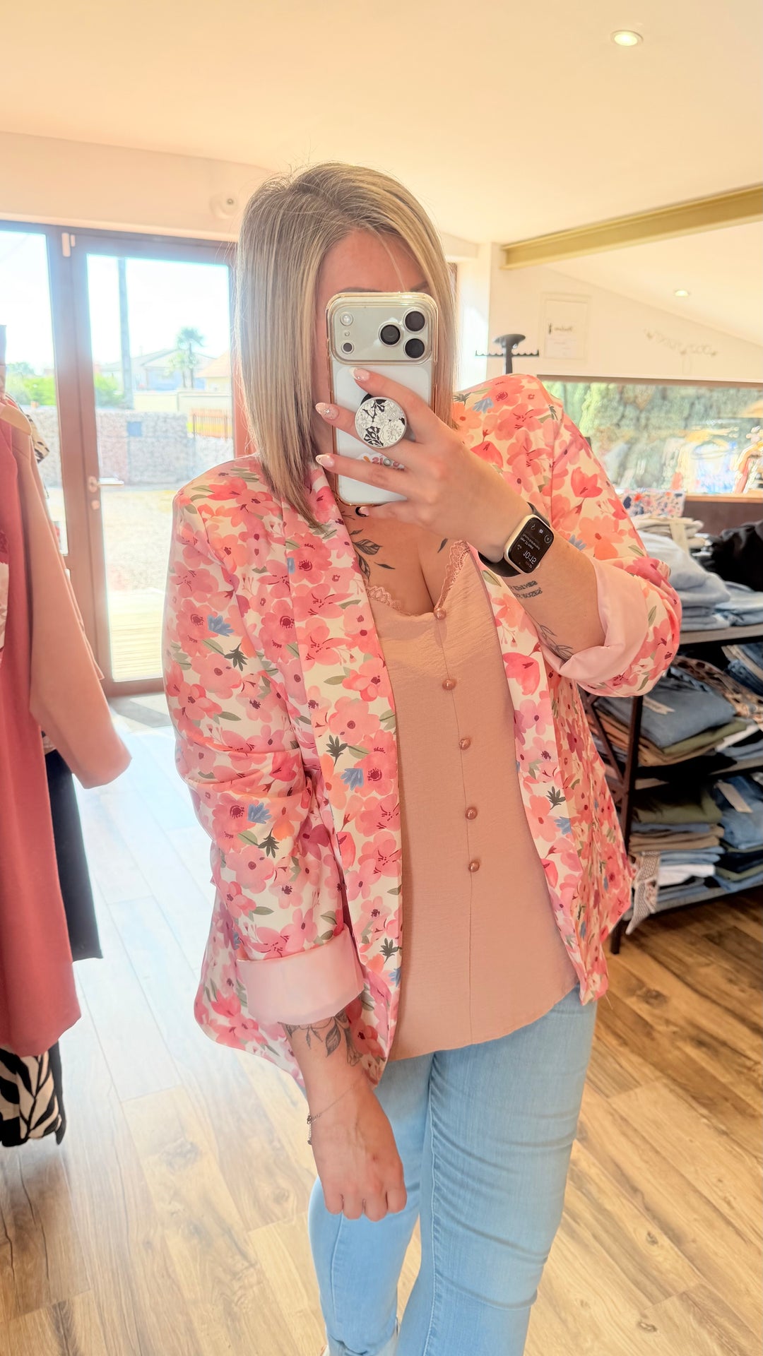 Blazer fleuri CURVY 42/46