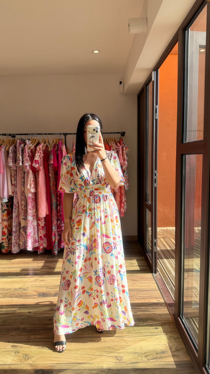 Robe longue Alyma CURVY (PRÉCOMMANDE expédition 13 Mai
