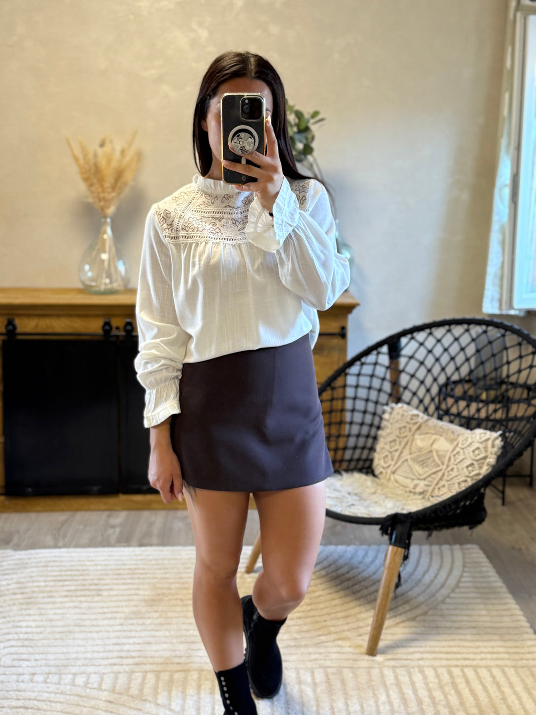 Blouse Fabi blanche