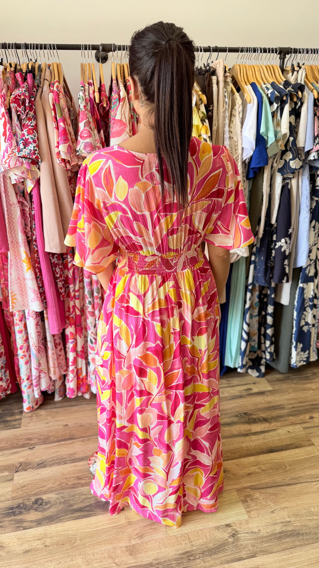 Robe longue Arlequin