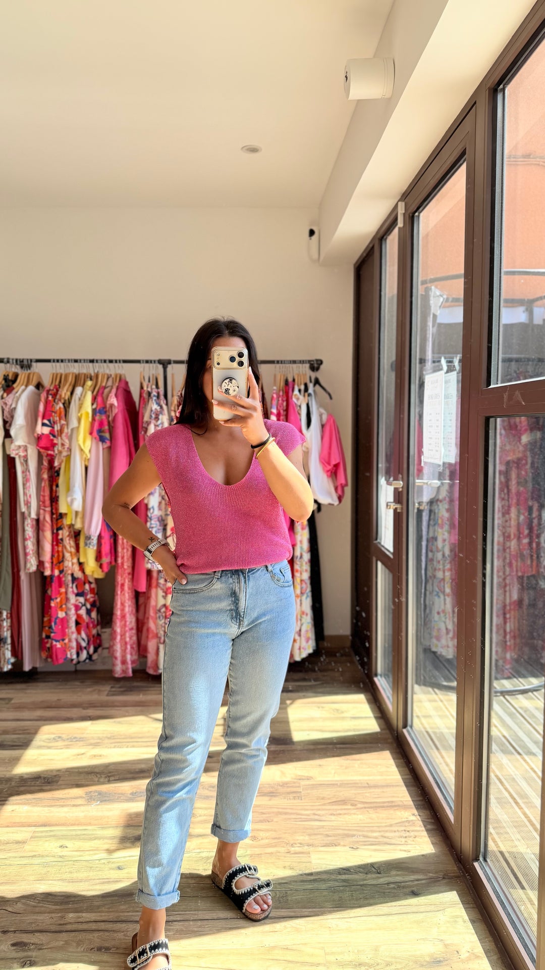 Top Milane fushia CURVY