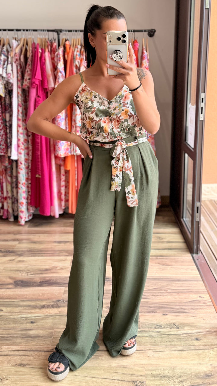 Pantalon Candice kaki CURVY