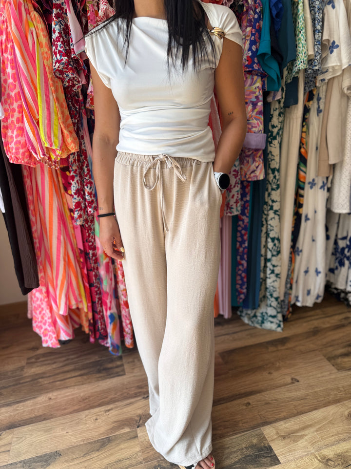 Pantalon Ira beige