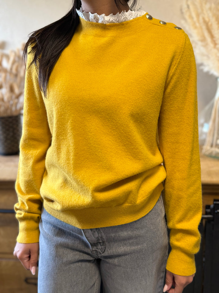 Pull Lény moutarde
