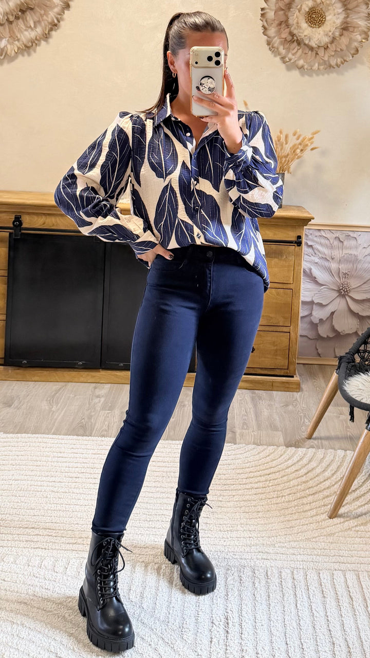 Jean slim Mallet bleu marine