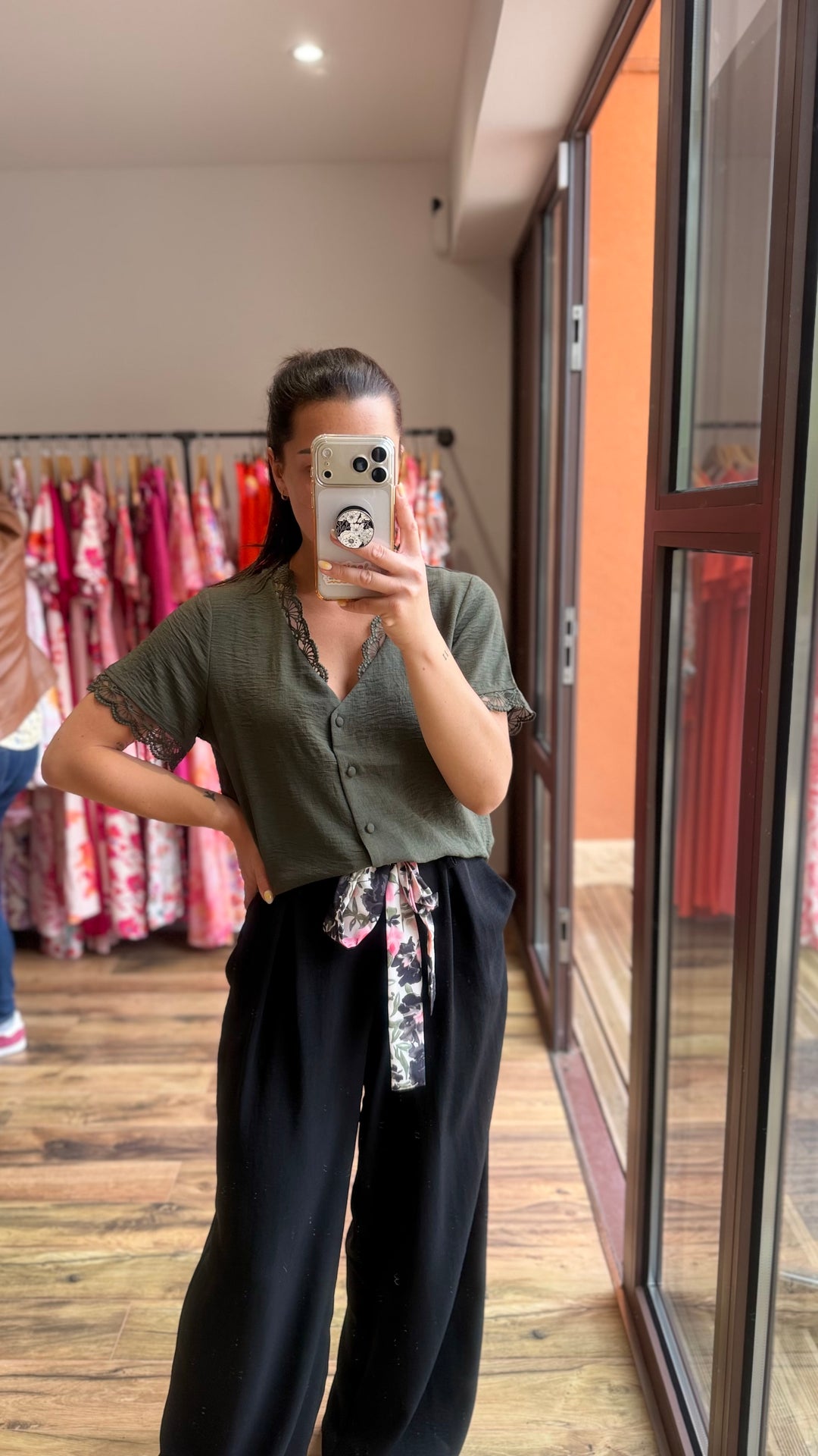 Chemise Mirta kaki