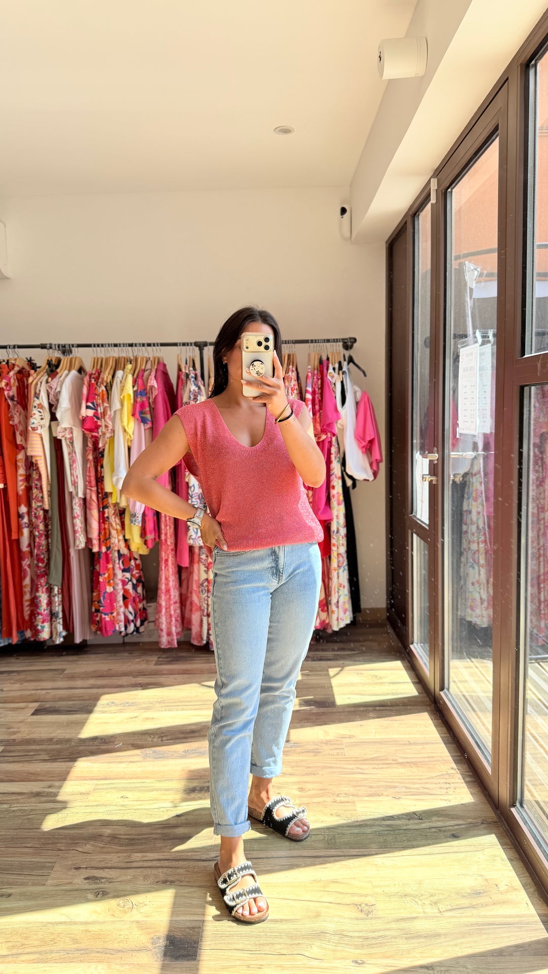 Top Milane corail CURVY