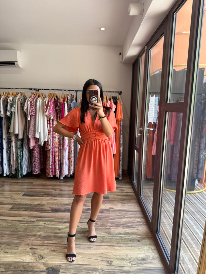 Robe courte Anail orange