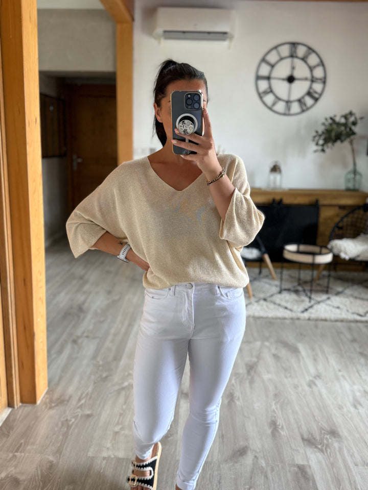 Top Janelle doré