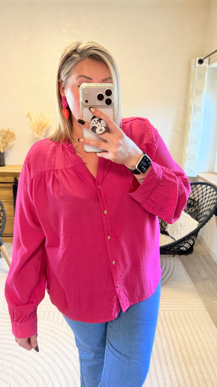 Chemise slava fuchsia CURVY