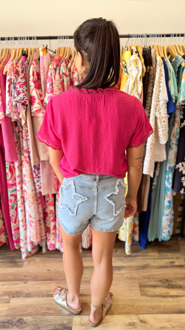 Chemise Mirta rose fushia
