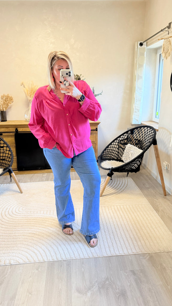 Chemise slava fuchsia CURVY