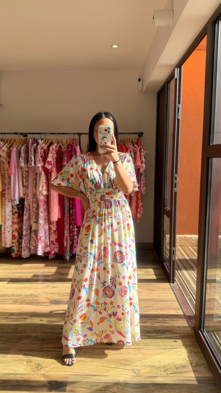 Robe longue Alyma CURVY (PRÉCOMMANDE expédition 13 Mai
