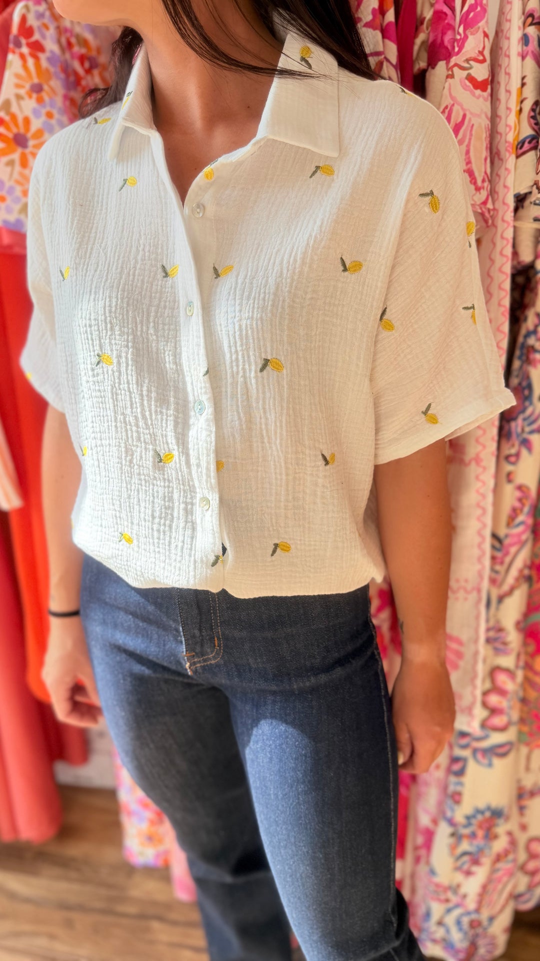 Chemise gaze citron 🍋 CURVY