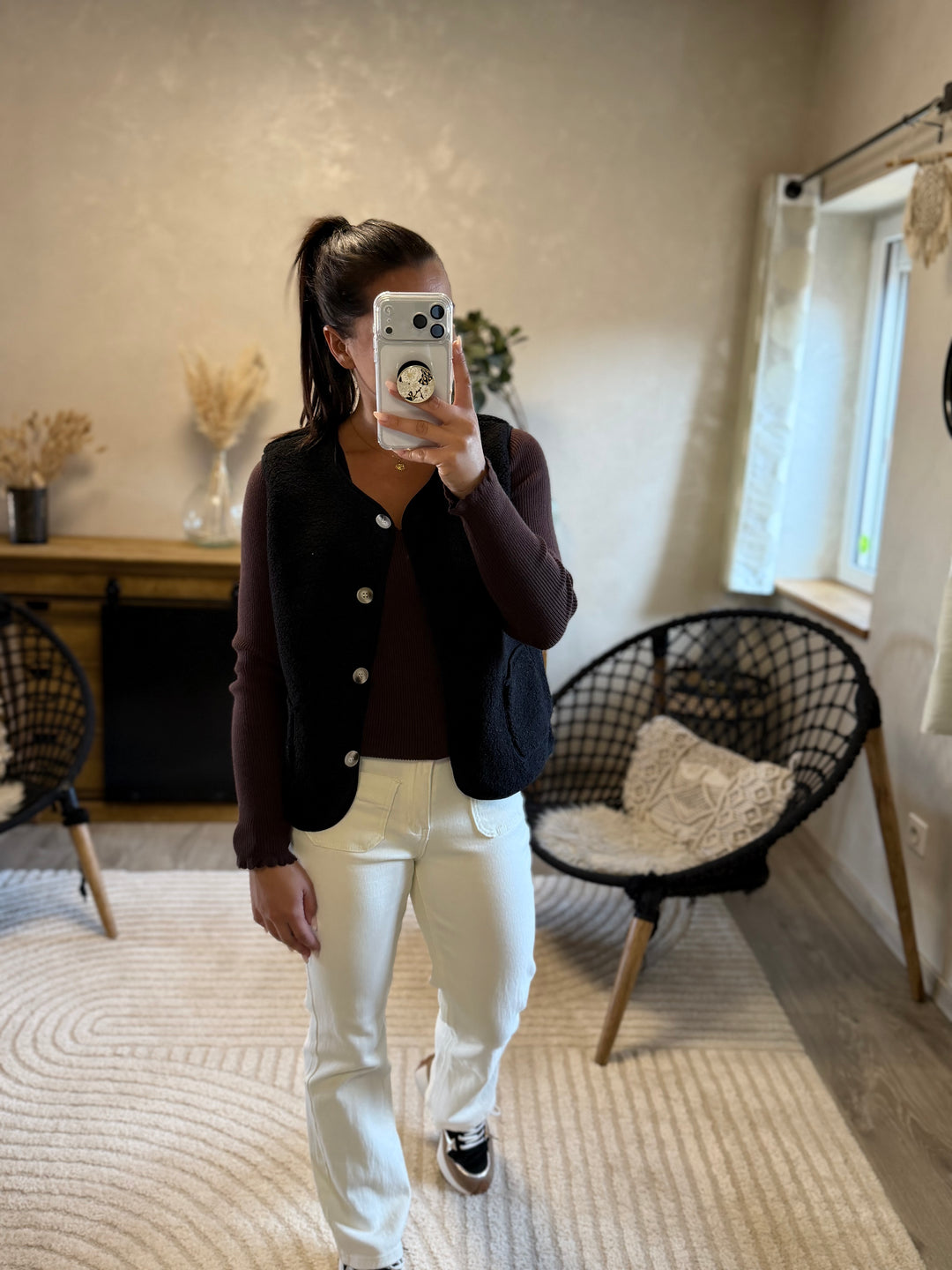 Gilet Mina noir