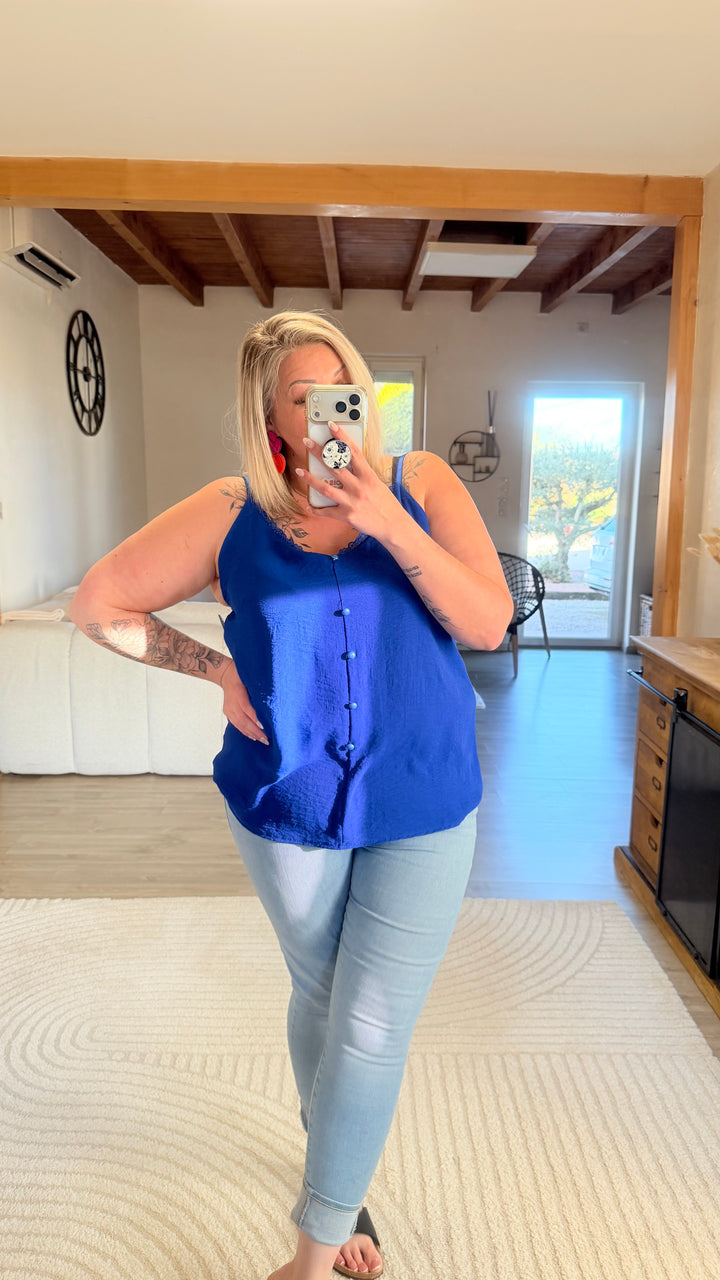 Top Hosa bleu roi CURVY