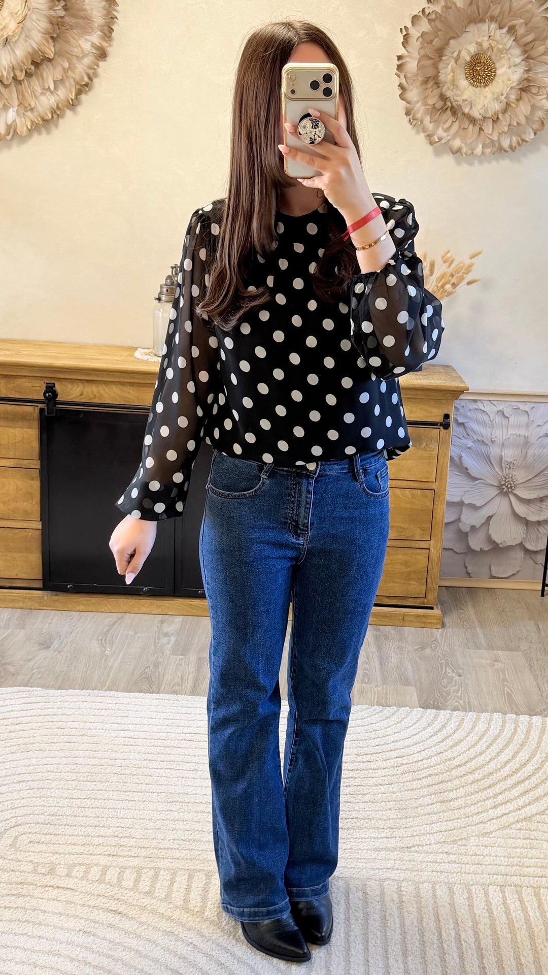 Blouse Belly Noir