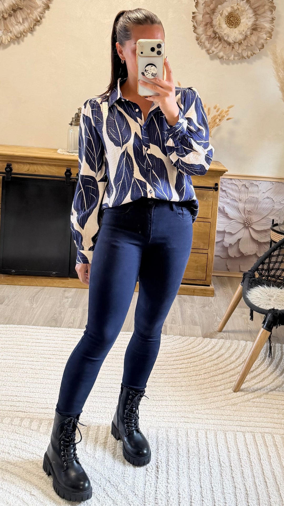 Jean slim Mallet bleu marine