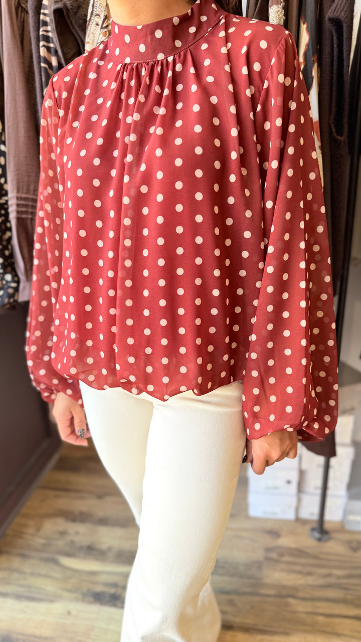 Blouse Lysa rouille