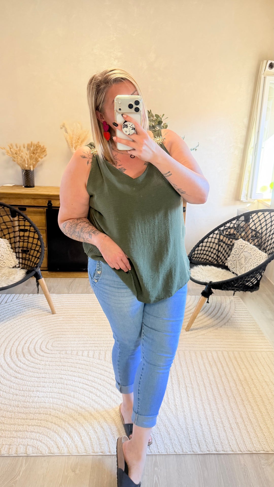 Top Soleya kaki CURVY