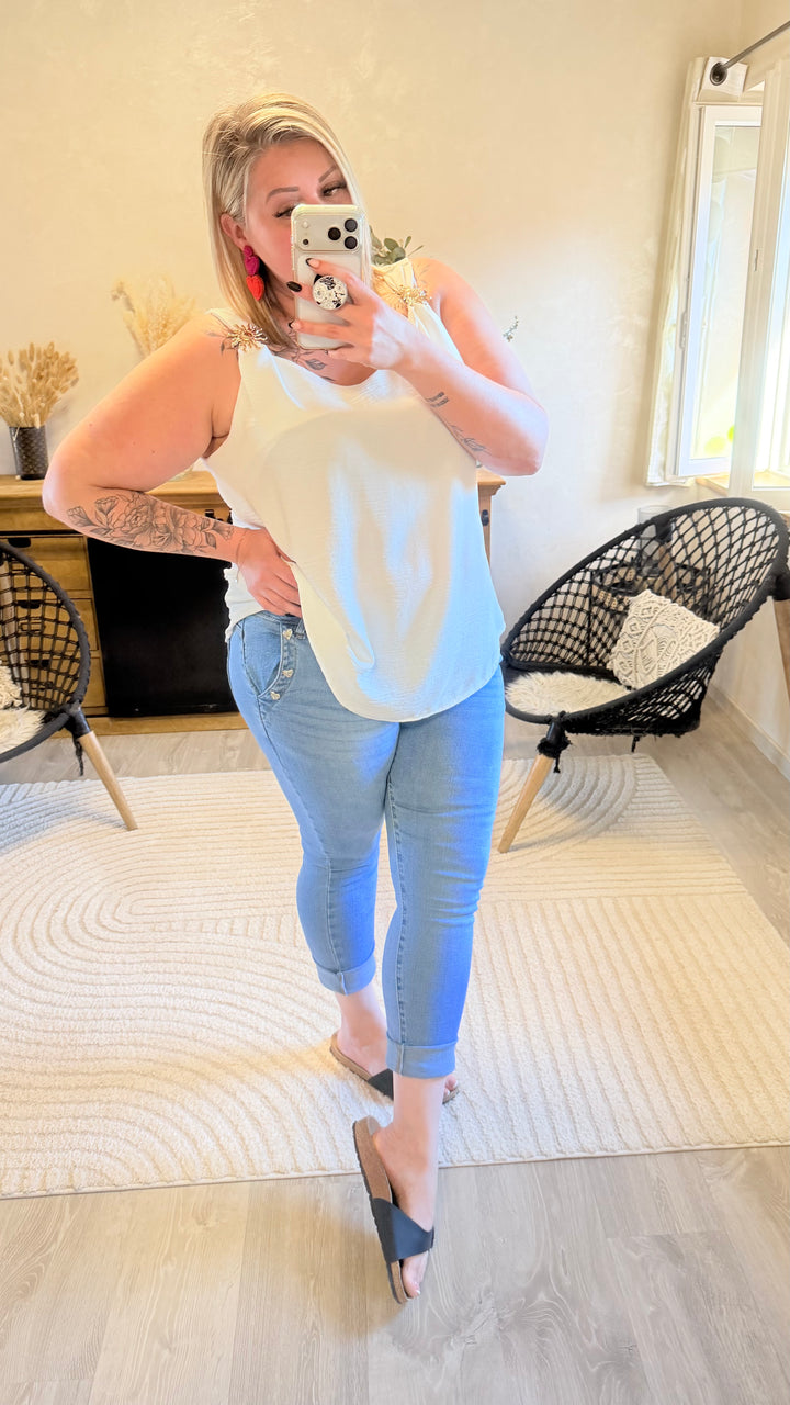 Top Soleya blanc CURVY