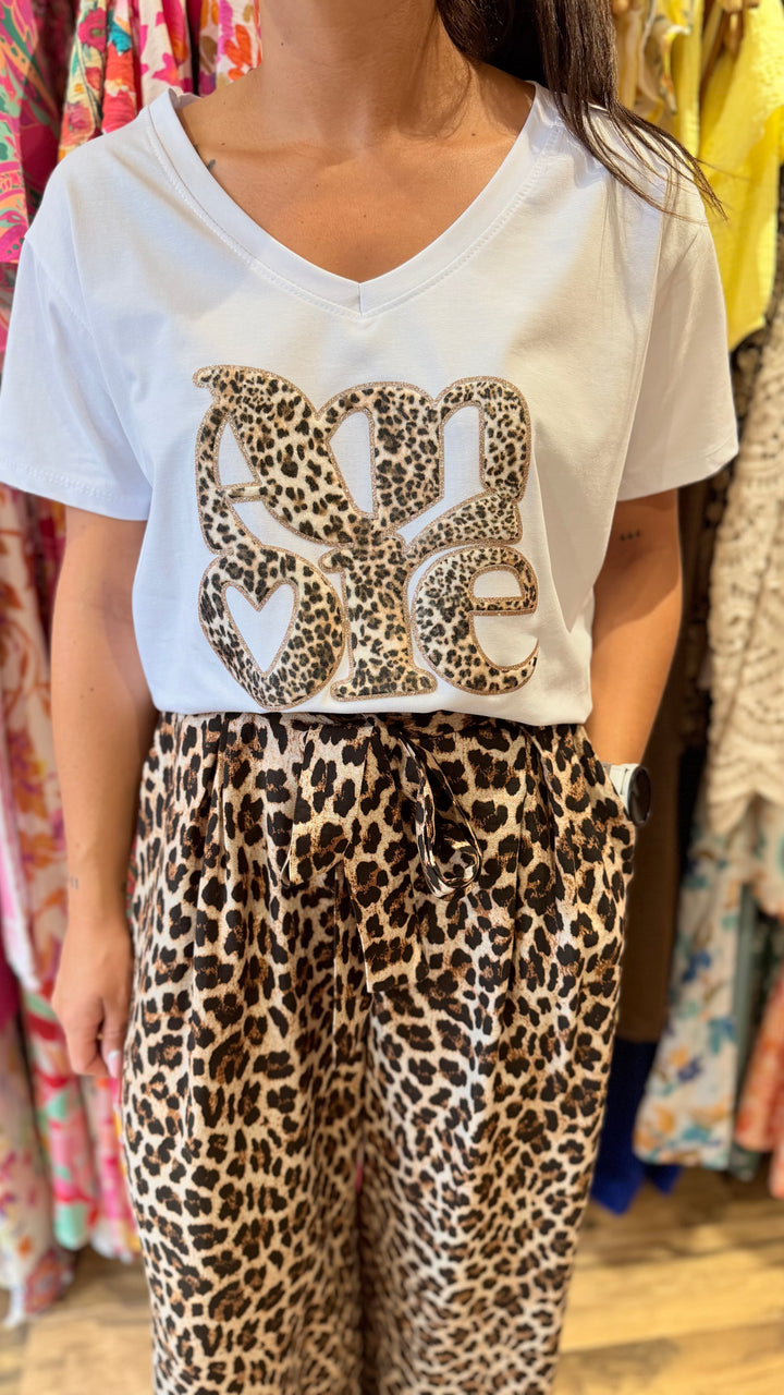 Teeshirt léopard Amore