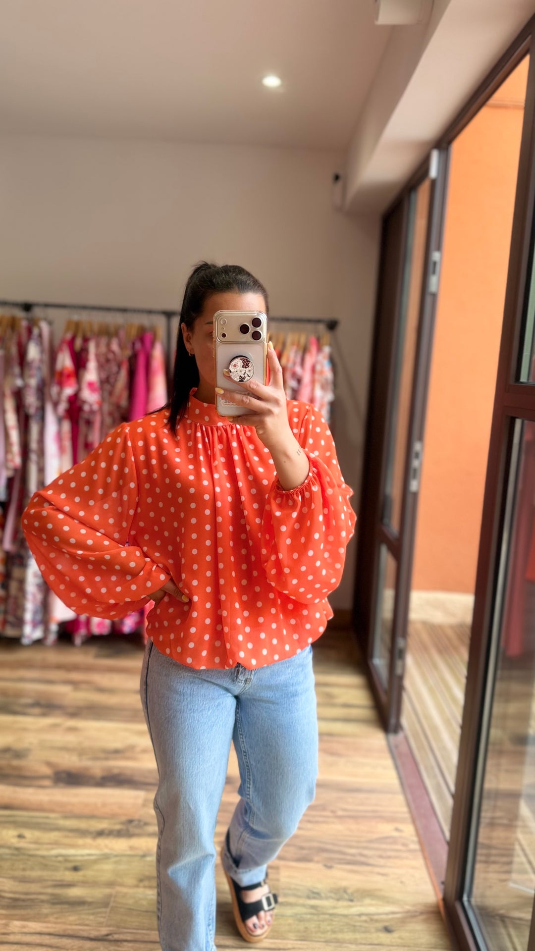 Blouse Kop orange