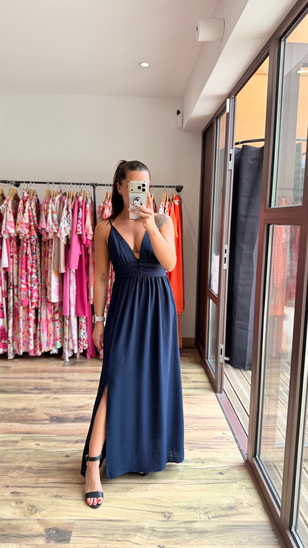 Robe longue Bola marine
