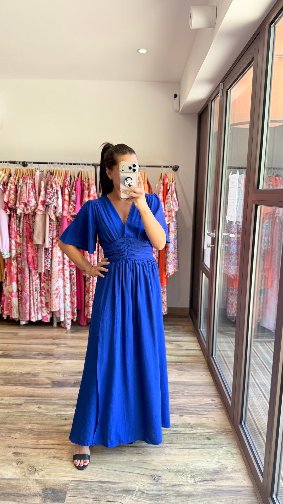 Robe longue Appo bleu roi