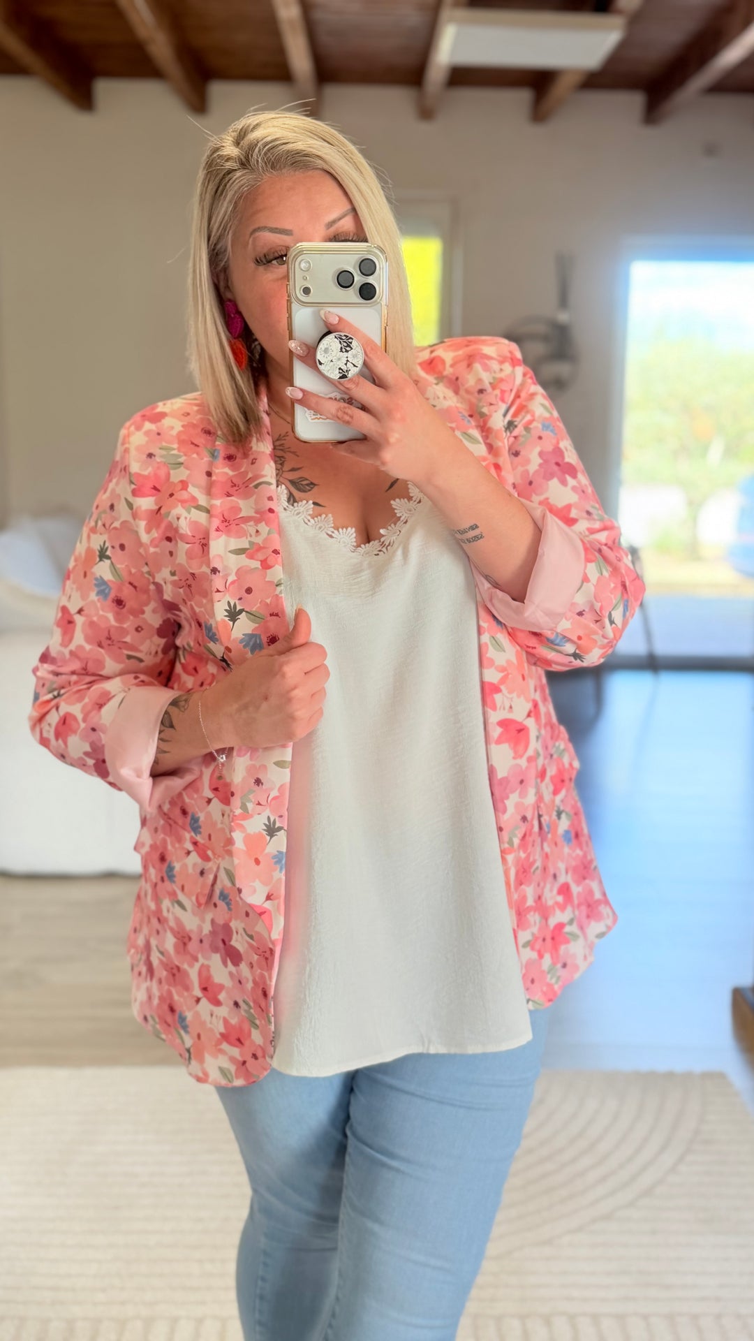 Blazer fleuri CURVY 42/46