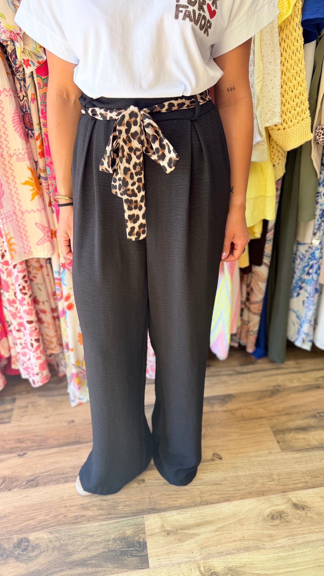 Pantalon Candice noir léopard Curvy